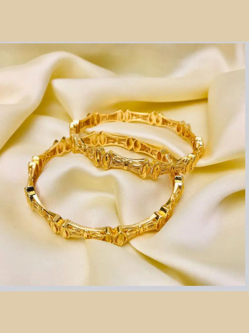 Traditional Gold-Plated Kara Bangles – Wear Elegance