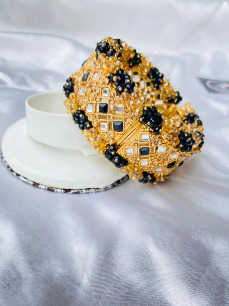 Gold and Black Bangle – Timeless Elegance with Modern Flair