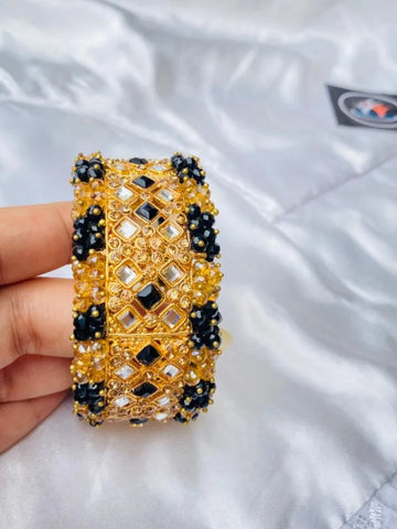 Gold and Black Bangle – Timeless Elegance with Modern Flair