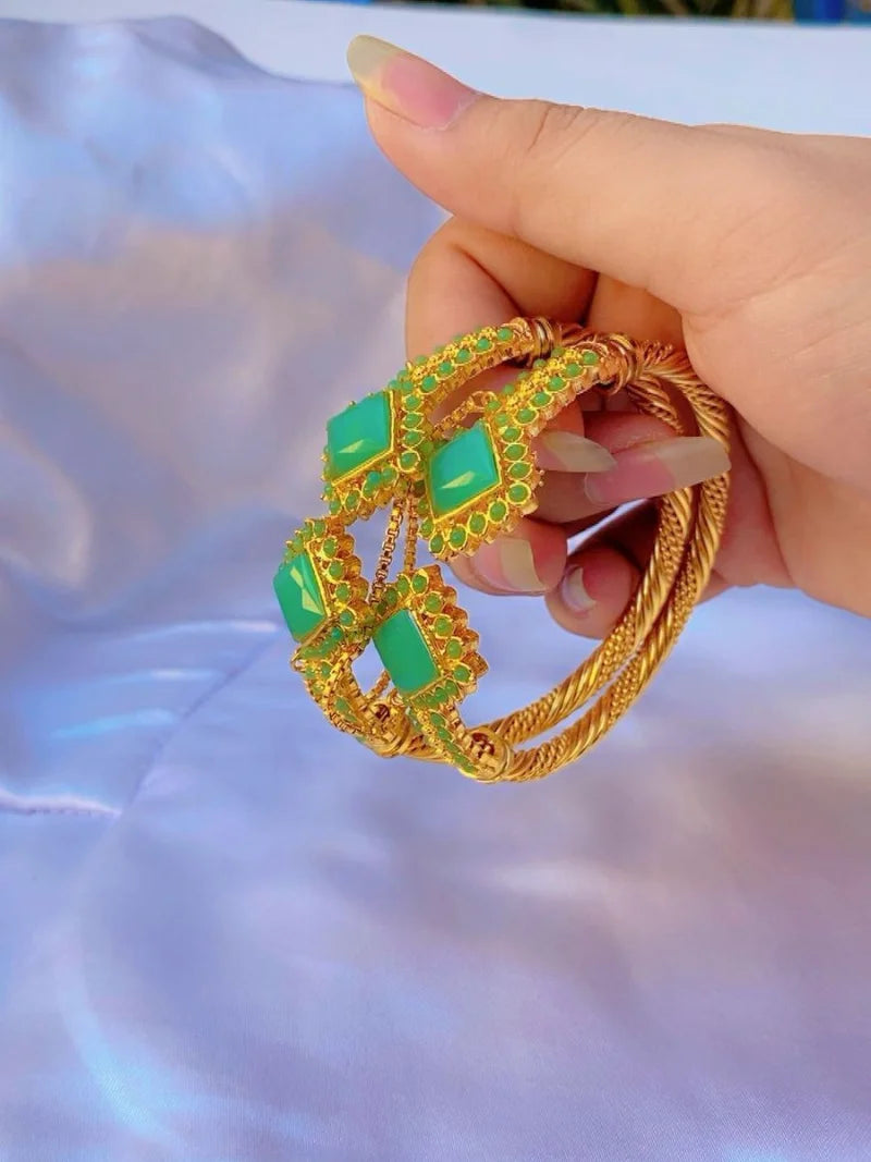Elegant Light Green Braided Kangn – Traditional Handcrafted Bangle